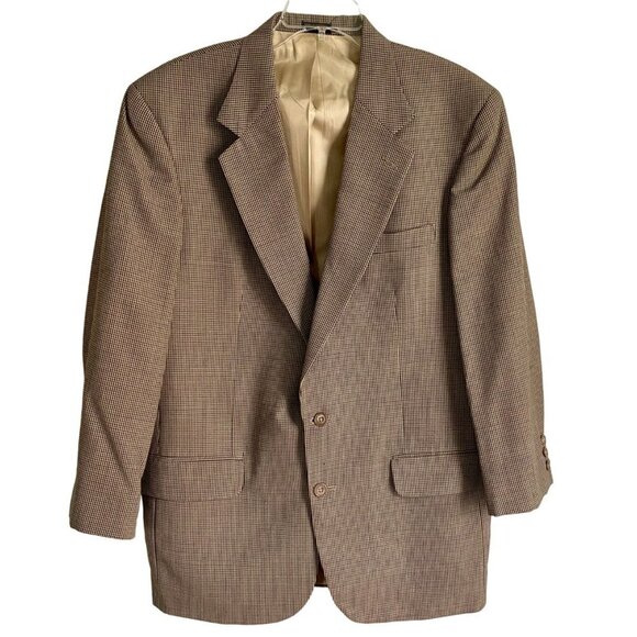 Oscar de la Renta 2 Button Wool Blazer Jacket Men's Size 42 L - Picture 1 of 9